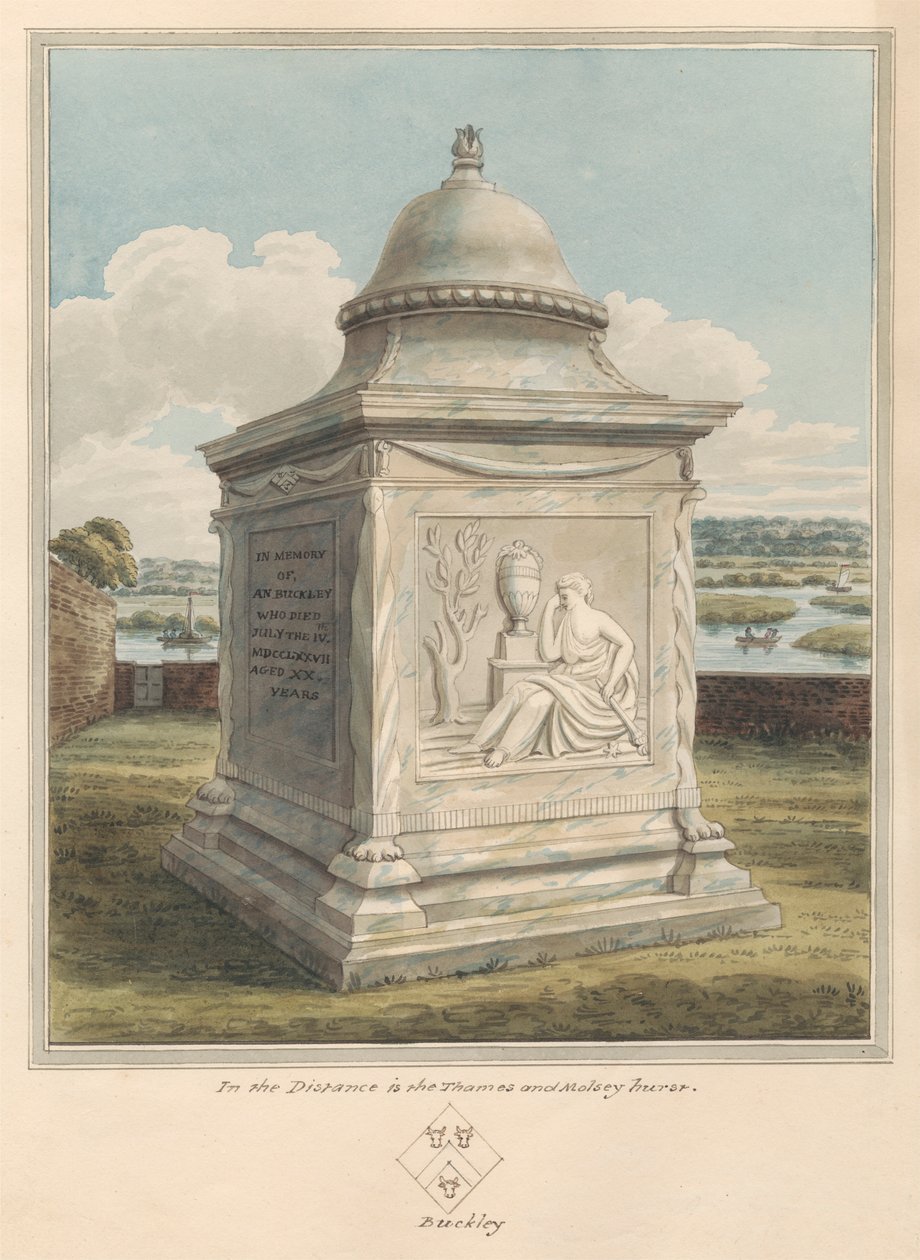 Grab von Ann Buckley, aus dem Kirchhof von Sunbury von Daniel Lysons