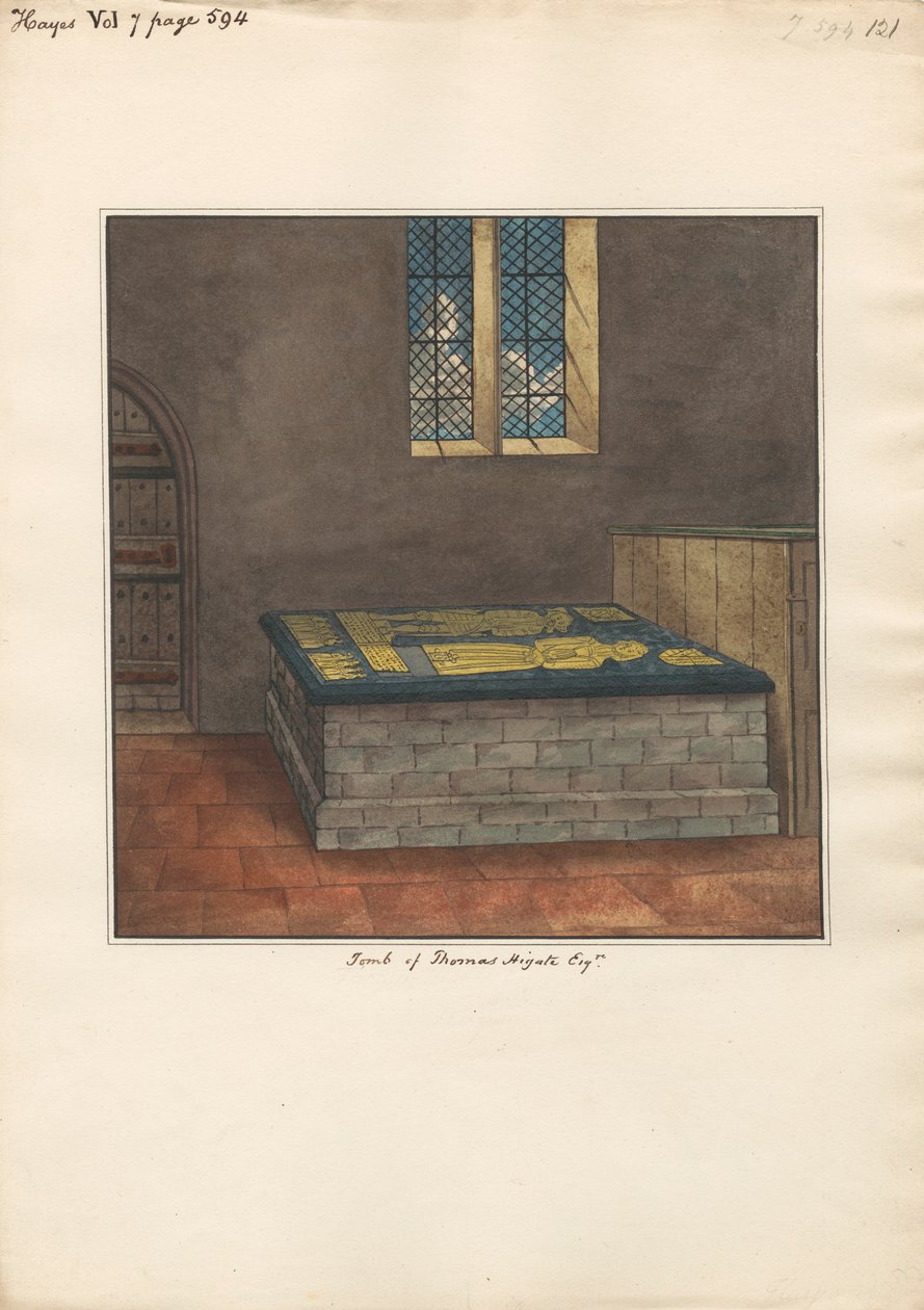 Grab von Thomas Higate aus der Kirche von Hayes