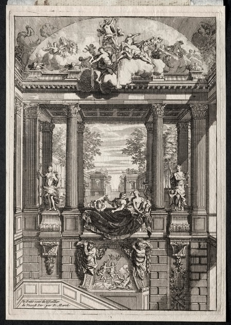 Treppe im Palast von Voorst in Holland von Daniel Marot
