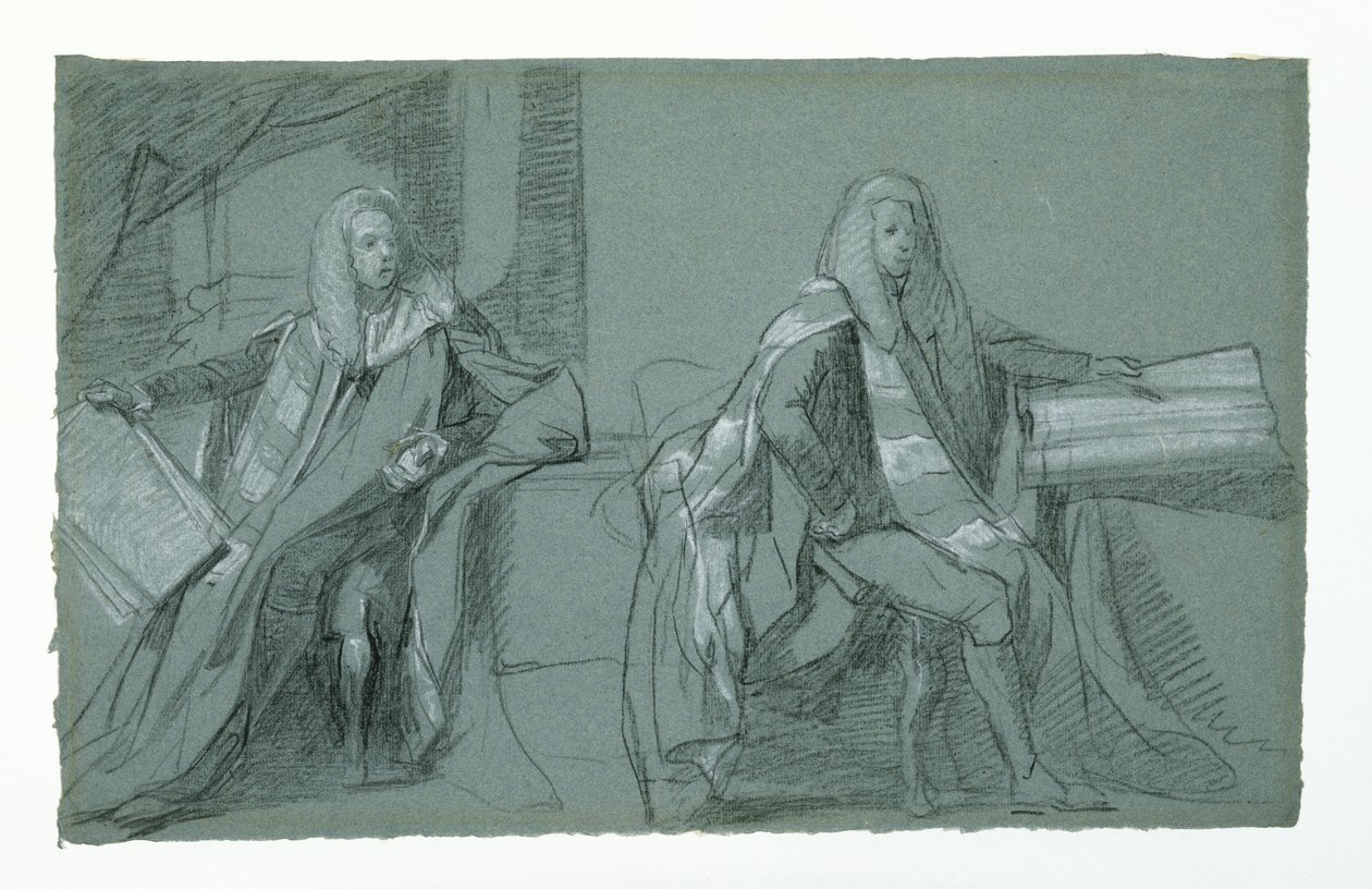 Studie für William Murray, Erster Earl of Mansfield, 1782-1783 von Daniel Mytens