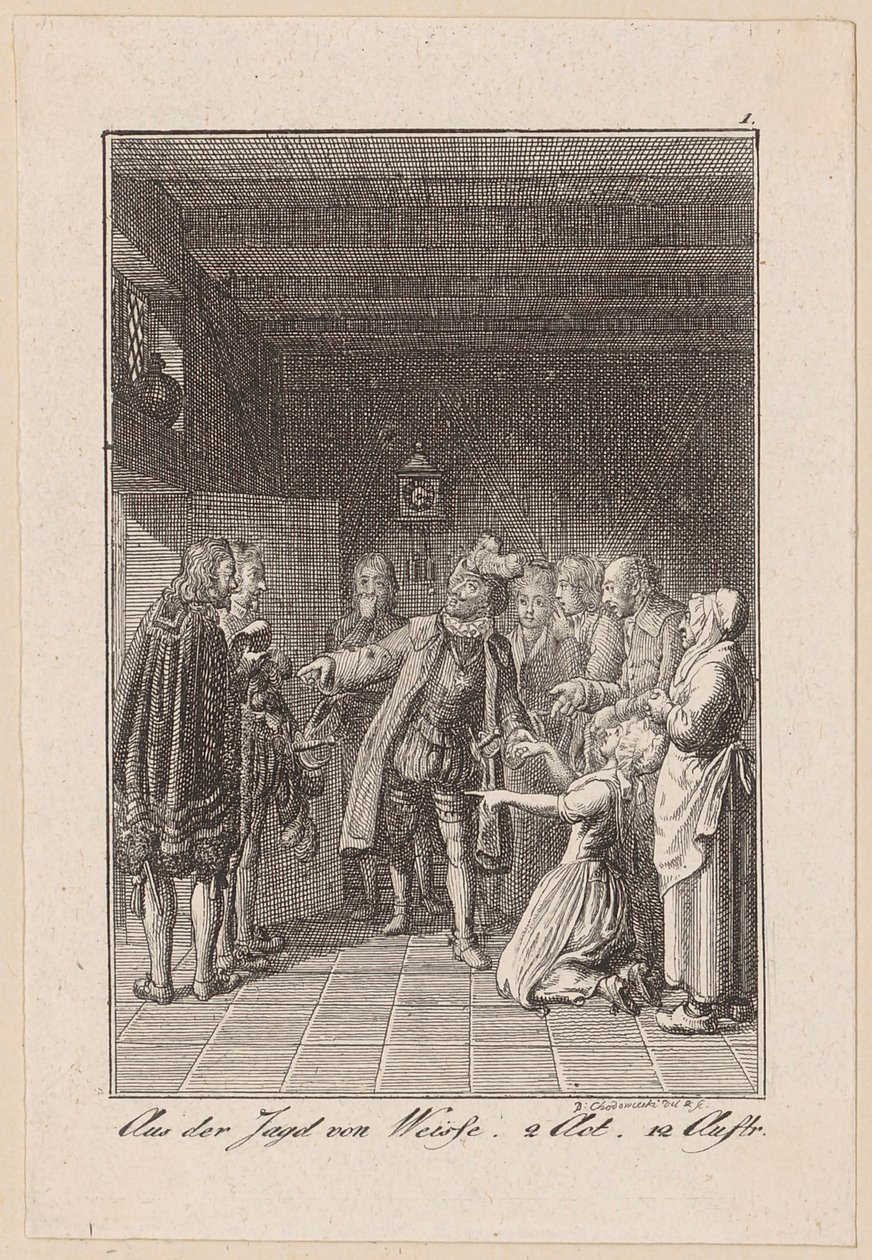 Aus der Jagd von Weisse von Daniel Nikolaus Chodowiecki