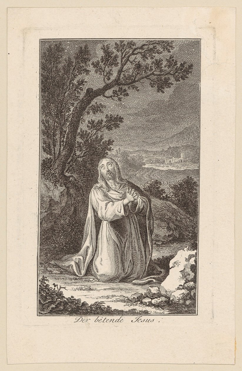 Betender Jesus von Daniel Nikolaus Chodowiecki