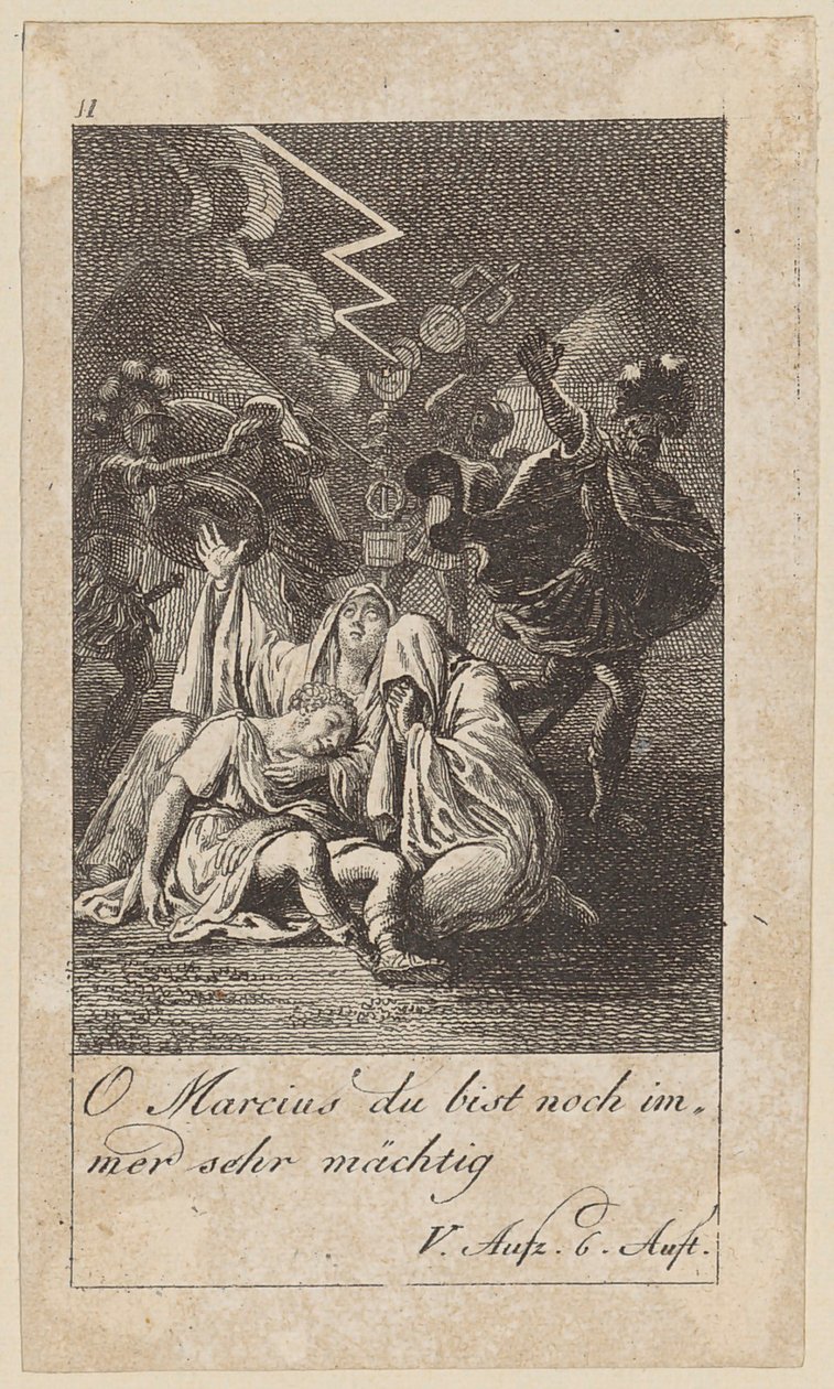 Blatt 11 zu Shakespeares "Coriolan" von Daniel Nikolaus Chodowiecki
