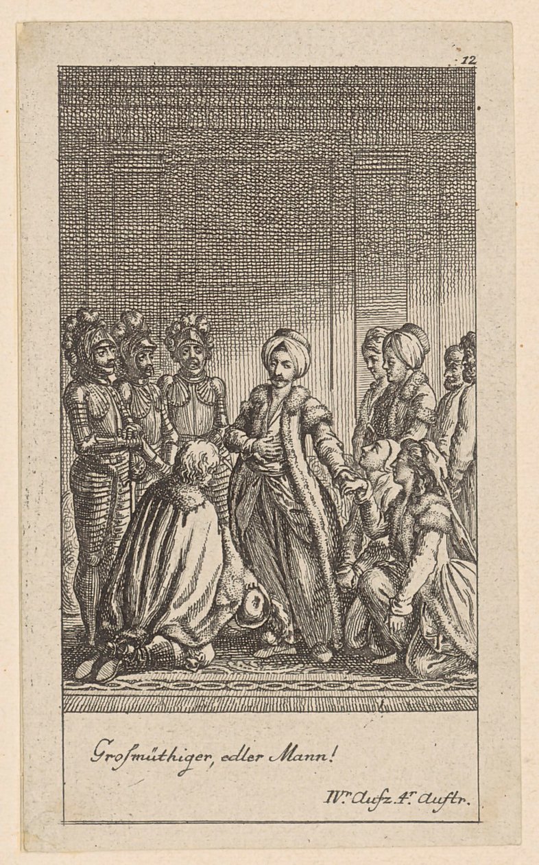 Blatt 12 der Folge "Adelheid von Veltheim" von Daniel Nikolaus Chodowiecki