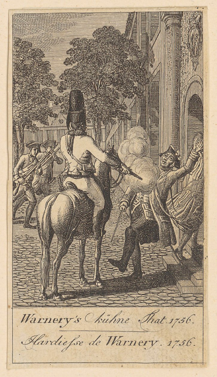 Blatt 4 der "Brandenburgischen Kriegsszenen" von Daniel Nikolaus Chodowiecki