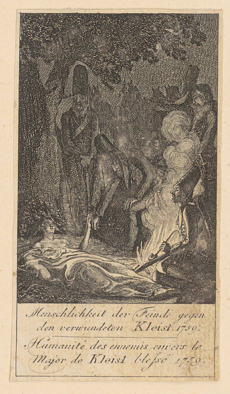 Blatt 8 der "Brandenburgischen Kriegsszenen" von Daniel Nikolaus Chodowiecki