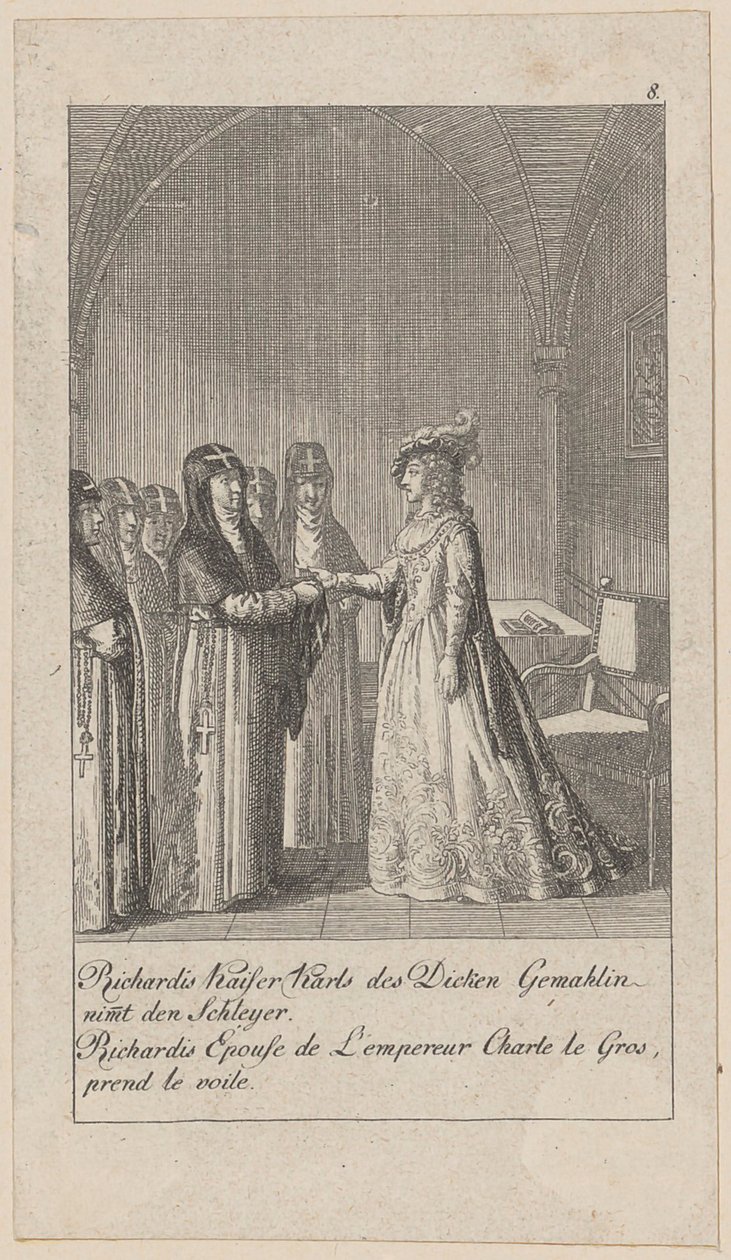 Blatt 8 der Folge "Mittlere und neuere Geschichte" von Daniel Nikolaus Chodowiecki