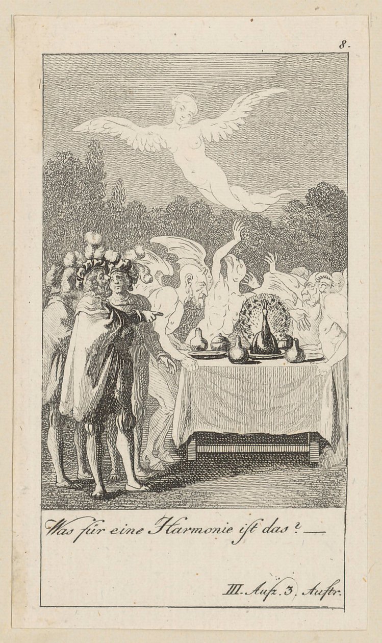 Blatt 8 zu Shakespeares "Sturm" von Daniel Nikolaus Chodowiecki
