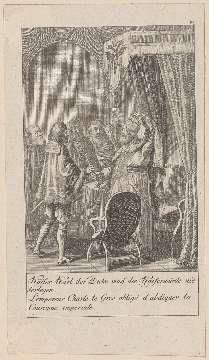 Blatt 9 der Folge "Mittlere und neuere Geschichte" von Daniel Nikolaus Chodowiecki
