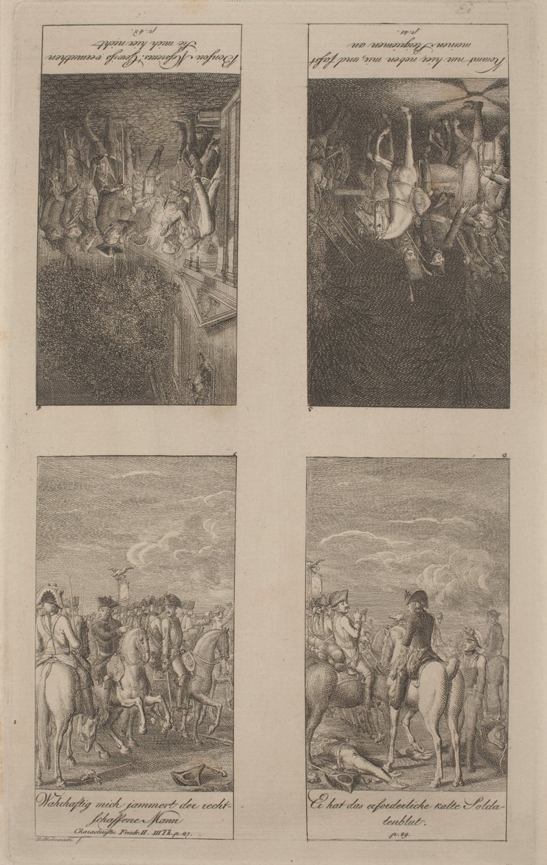 Eigenschaften von König Frederik II (Teil III) von Daniel Nikolaus Chodowiecki
