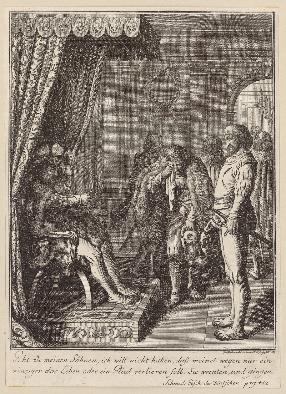 Edler Zug aus dem Leben Ludwig des Frommen von Daniel Nikolaus Chodowiecki