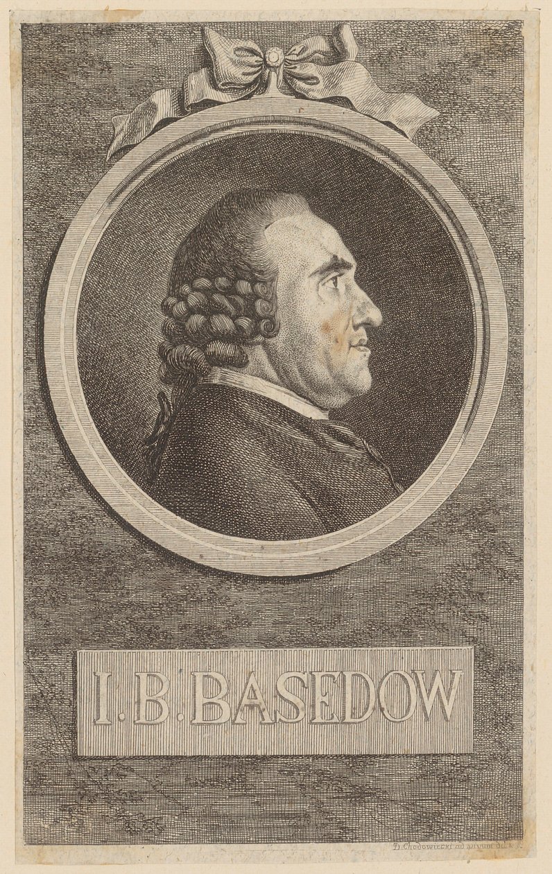 Porträt von Johannes Bernhard Basedow von Daniel Nikolaus Chodowiecki
