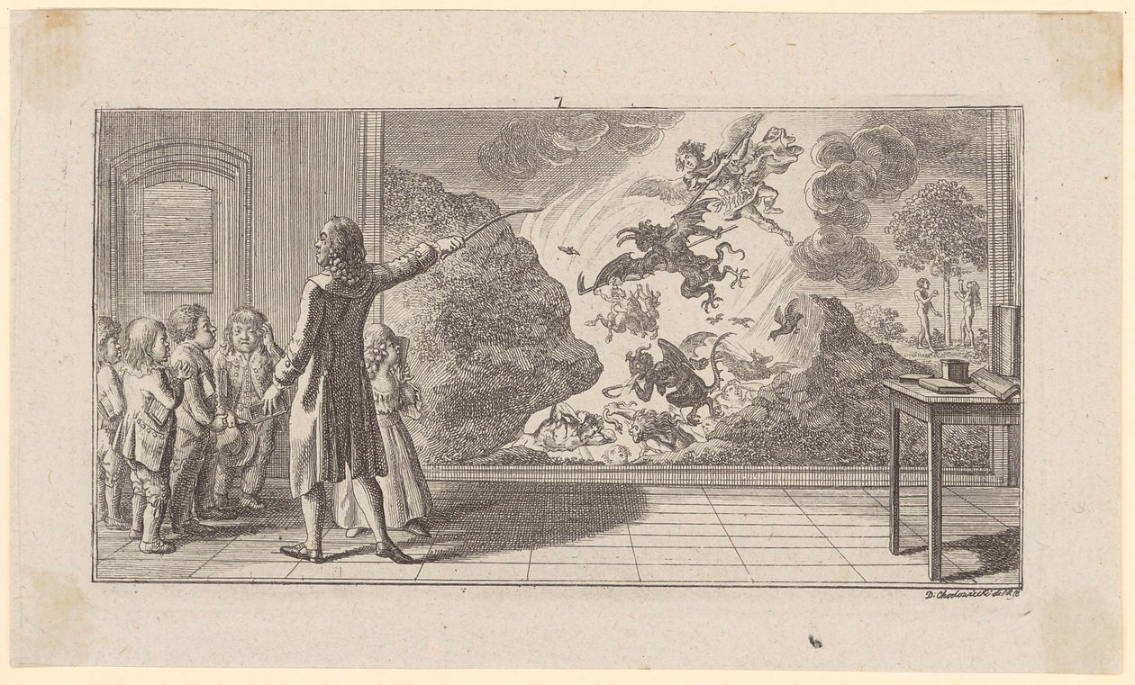 Schulmeisterstube von Daniel Nikolaus Chodowiecki