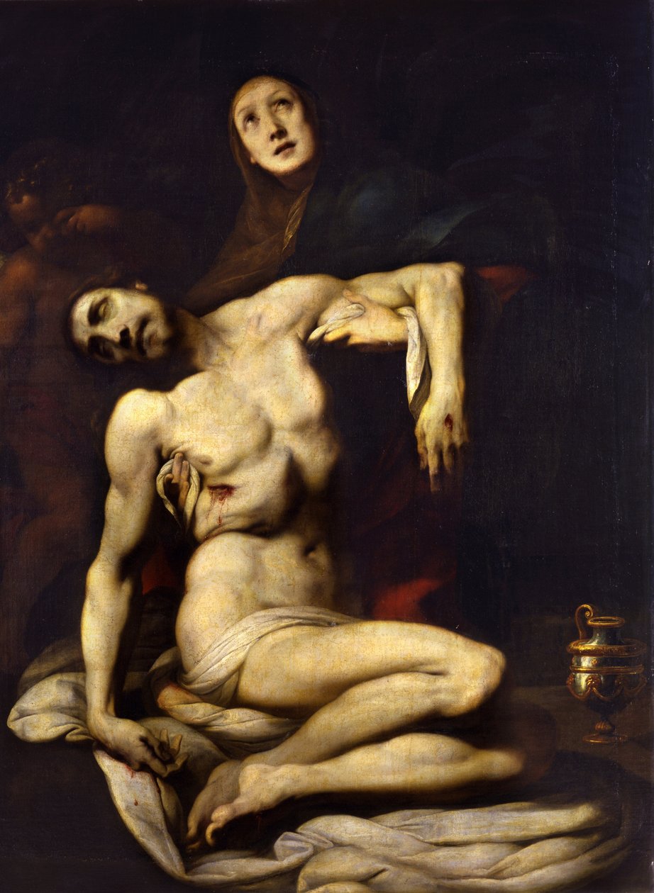La Pietà von Daniele Crespi (1598-1630) 17. Jahrhundert Madrid, Prado Museum von Daniele Crespi