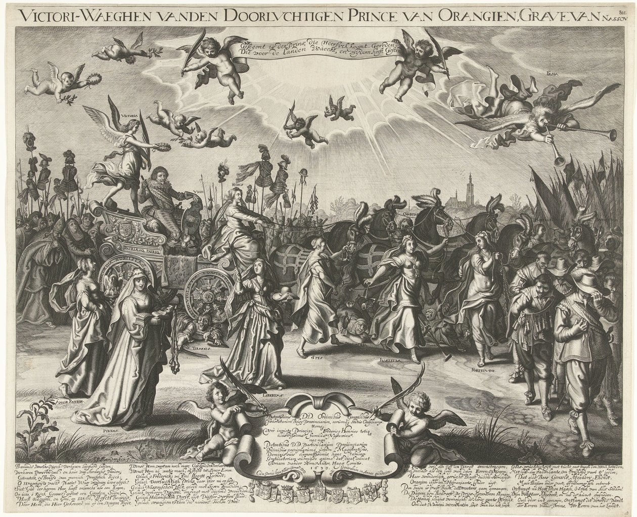 Allegorischer triumphaler Einzug von Friedrich Heinrich, 1629 von Daniël van den Bremden