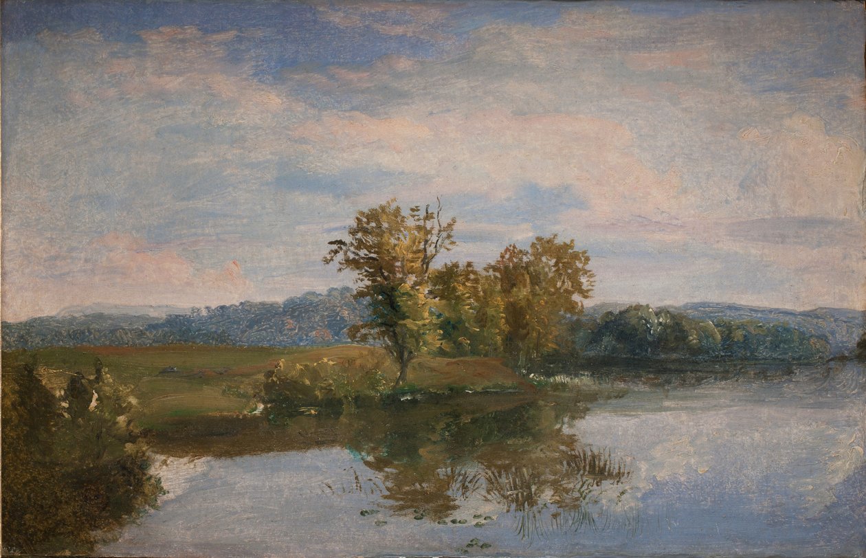 Ein Blick auf den See Vejl bei Silkeborg, Jütland von Dankvart Dreyer