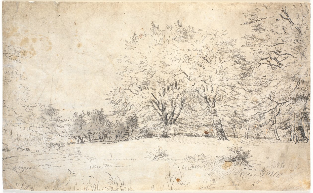 Eine kniende Figur in einer Berglandschaft. David? oder der verlorene Sohn von Dankvart Dreyer