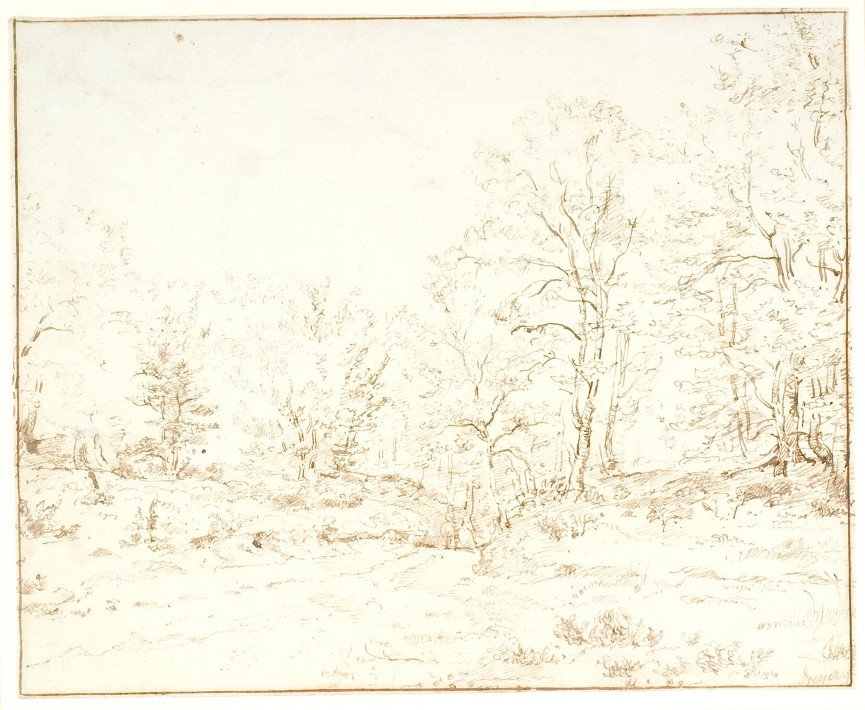 Ein Waldweg von Dankvart Dreyer