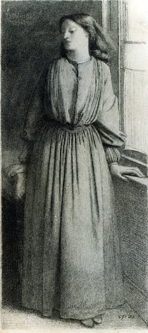 Elizabeth Siddal, Mai 1854 von Dante Gabriel Charles Rossetti