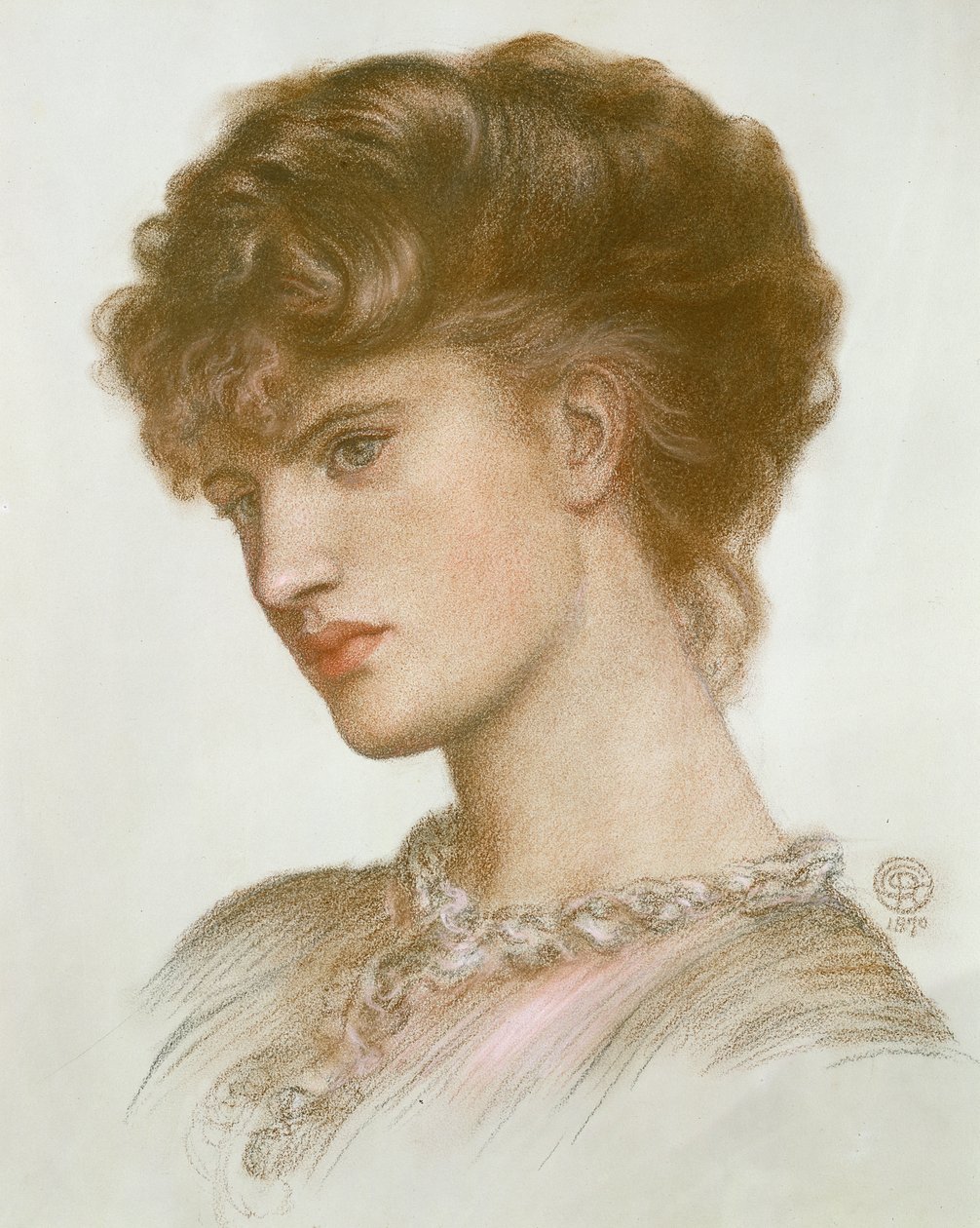 Porträt von Aglaia Coronio (geb. Ionides), 1870 von Dante Gabriel Charles Rossetti