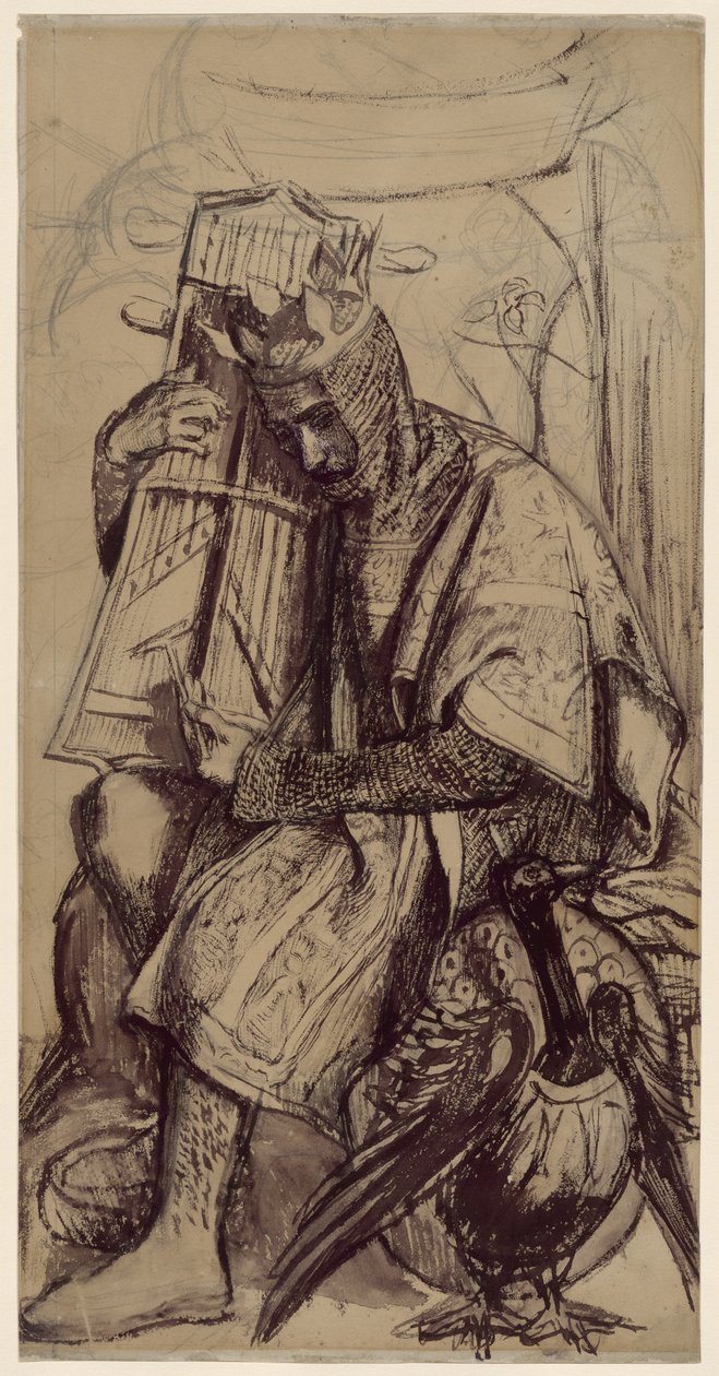 David als König von Dante Gabriel Charles Rossetti