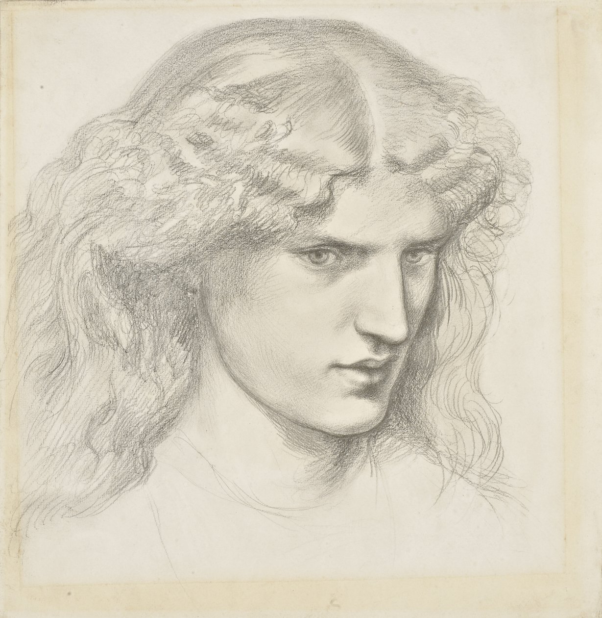 Porträt von Annie Miller, 1860er von Dante Gabriel Charles Rossetti