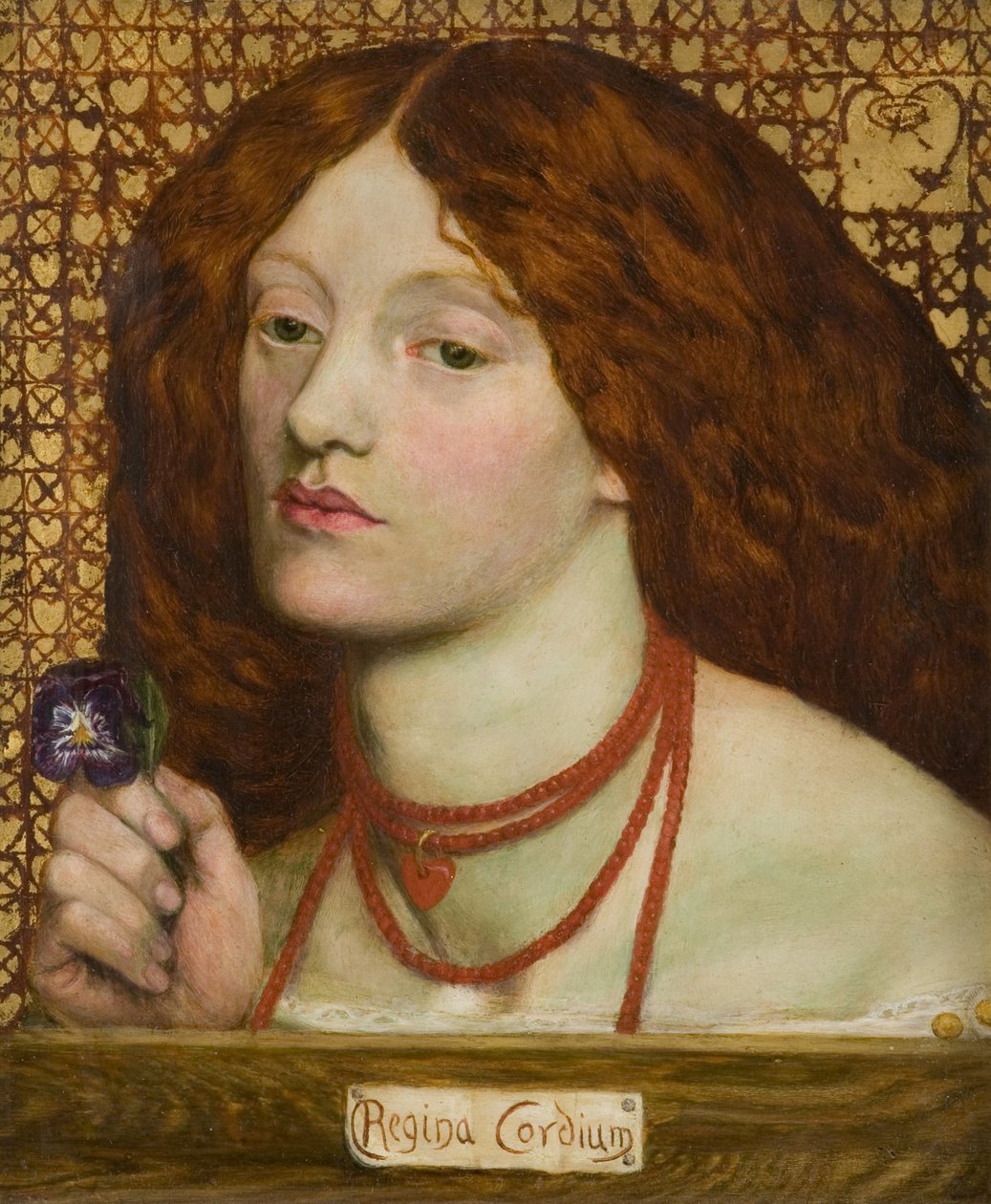 Regina Cordium (Herzkönigin) von Dante Gabriel Charles Rossetti