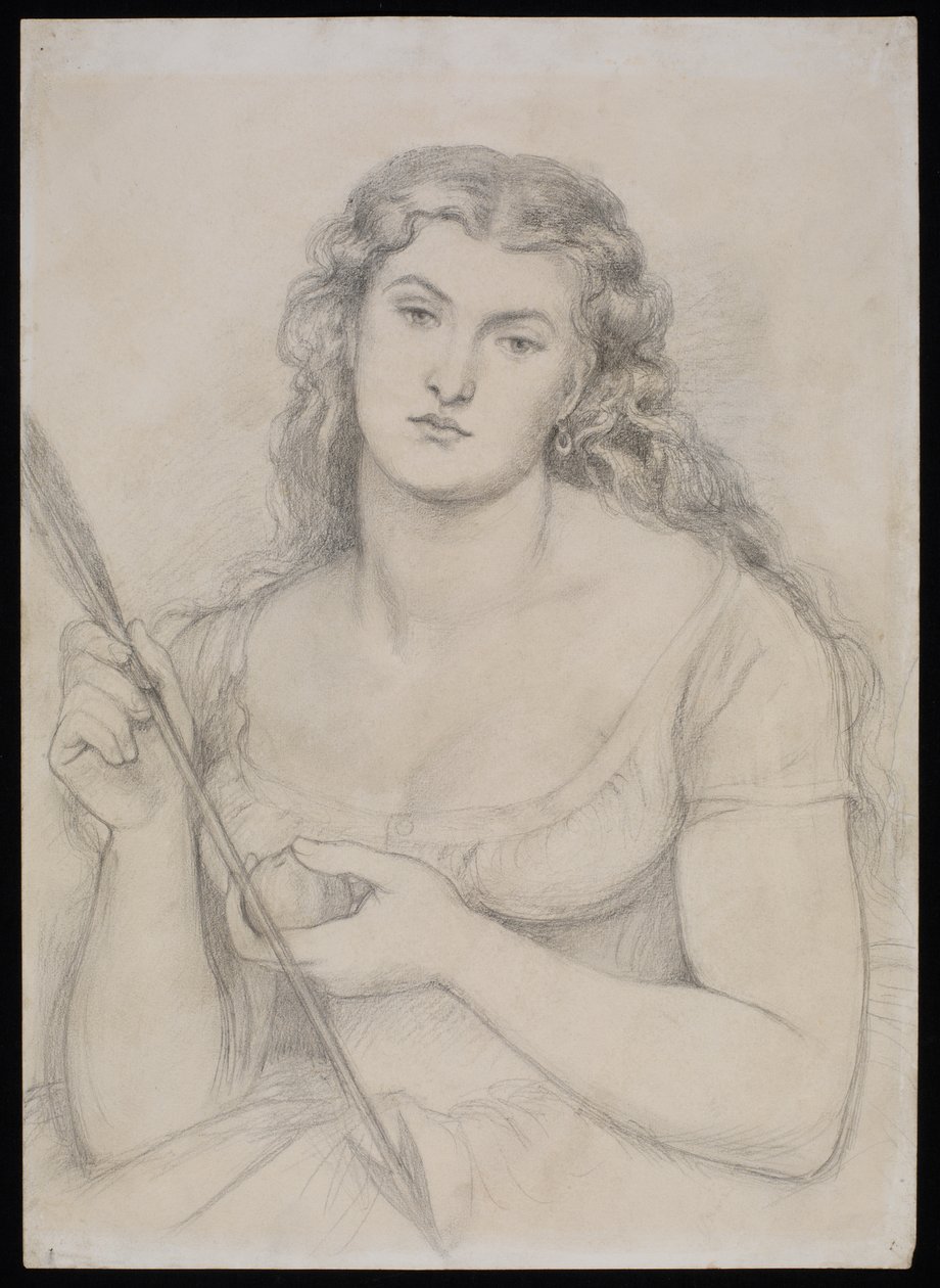 Studie für "Venus Verticordia", ca. 1863-64 von Dante Gabriel Charles Rossetti