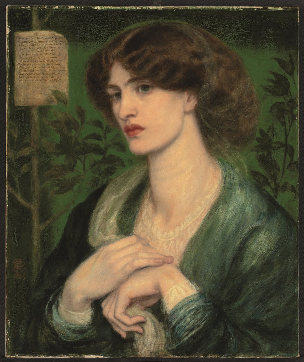Die Begrüßung von Beatrice von Dante Gabriel Charles Rossetti