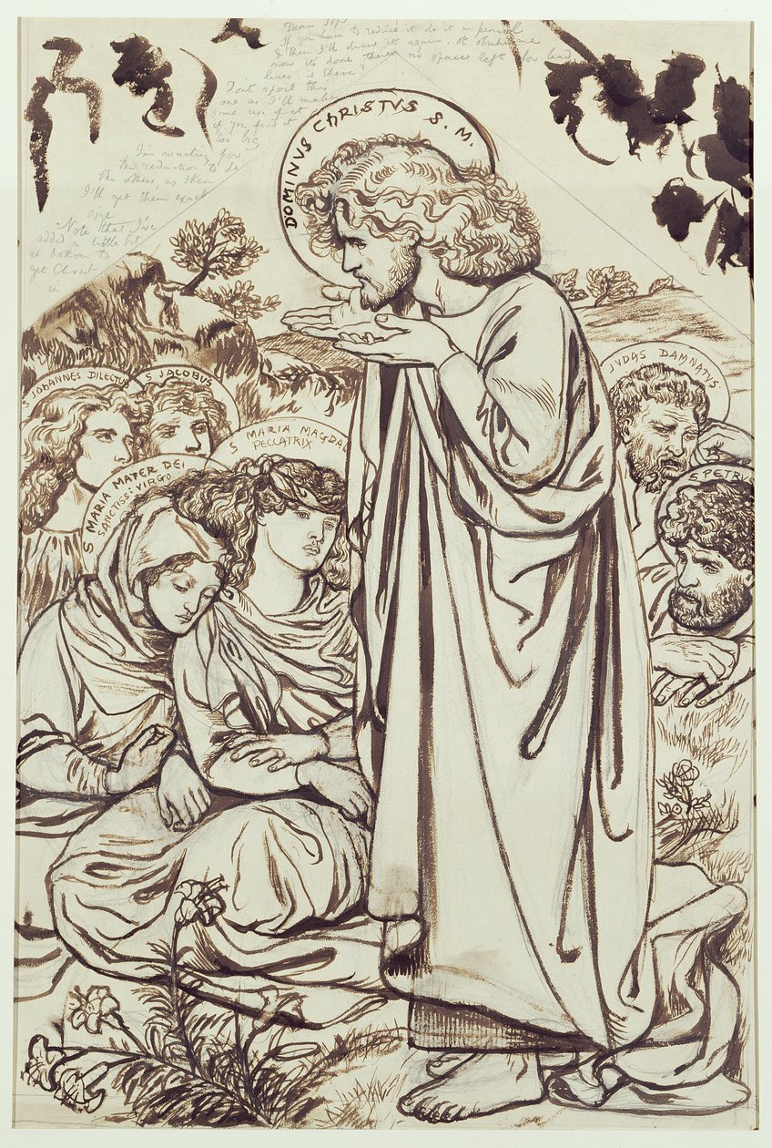 Die Bergpredigt von Dante Gabriel Charles Rossetti