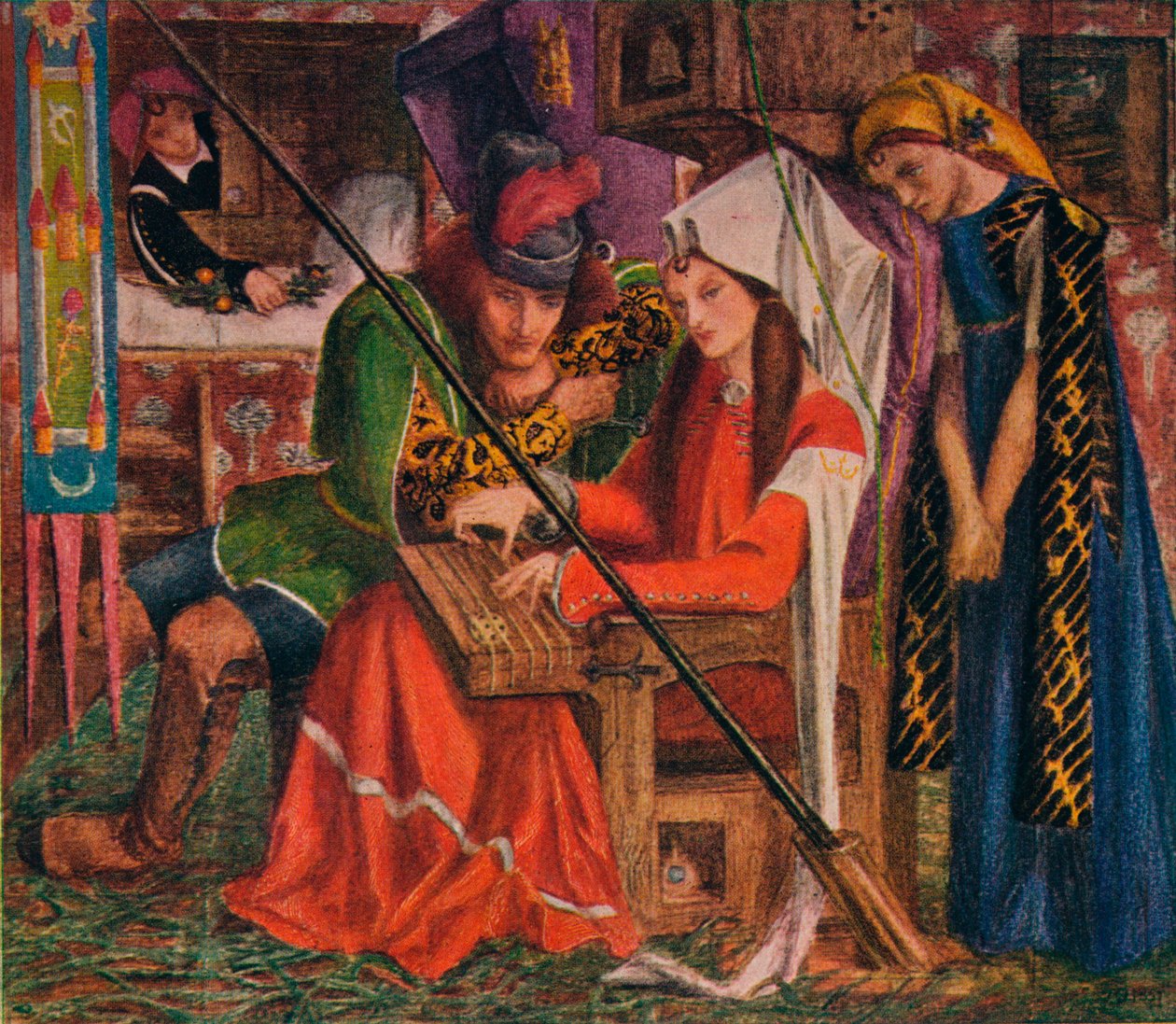 Die Melodie der sieben Türme, 1857 von Dante Gabriel Charles Rossetti