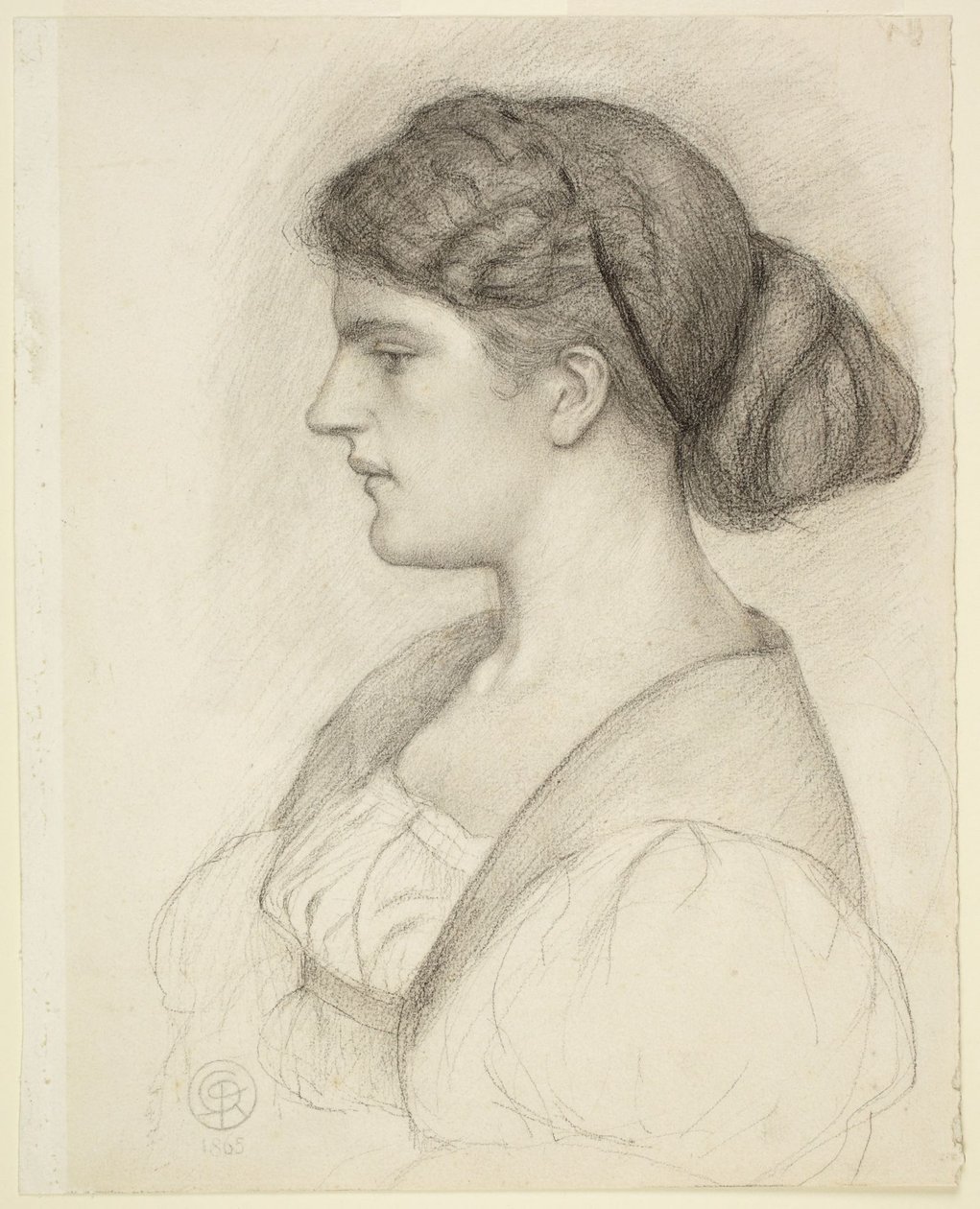 Profilbüste von Fanny Cornforth von Dante Gabriel Rossetti