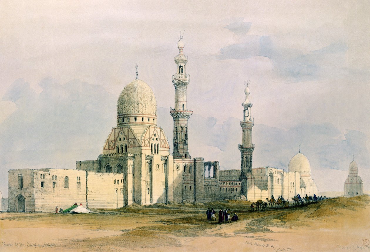Grab von Sultan Qansuh Abu Sa`id, 1499, im östlichen Friedhof oder den Gräbern der Kalifen, Kairo, aus Ägypten und Nubien, Bd.3 von David Roberts