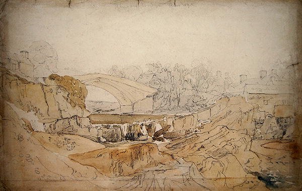 Die Brücke bei Rhayader von David Cox