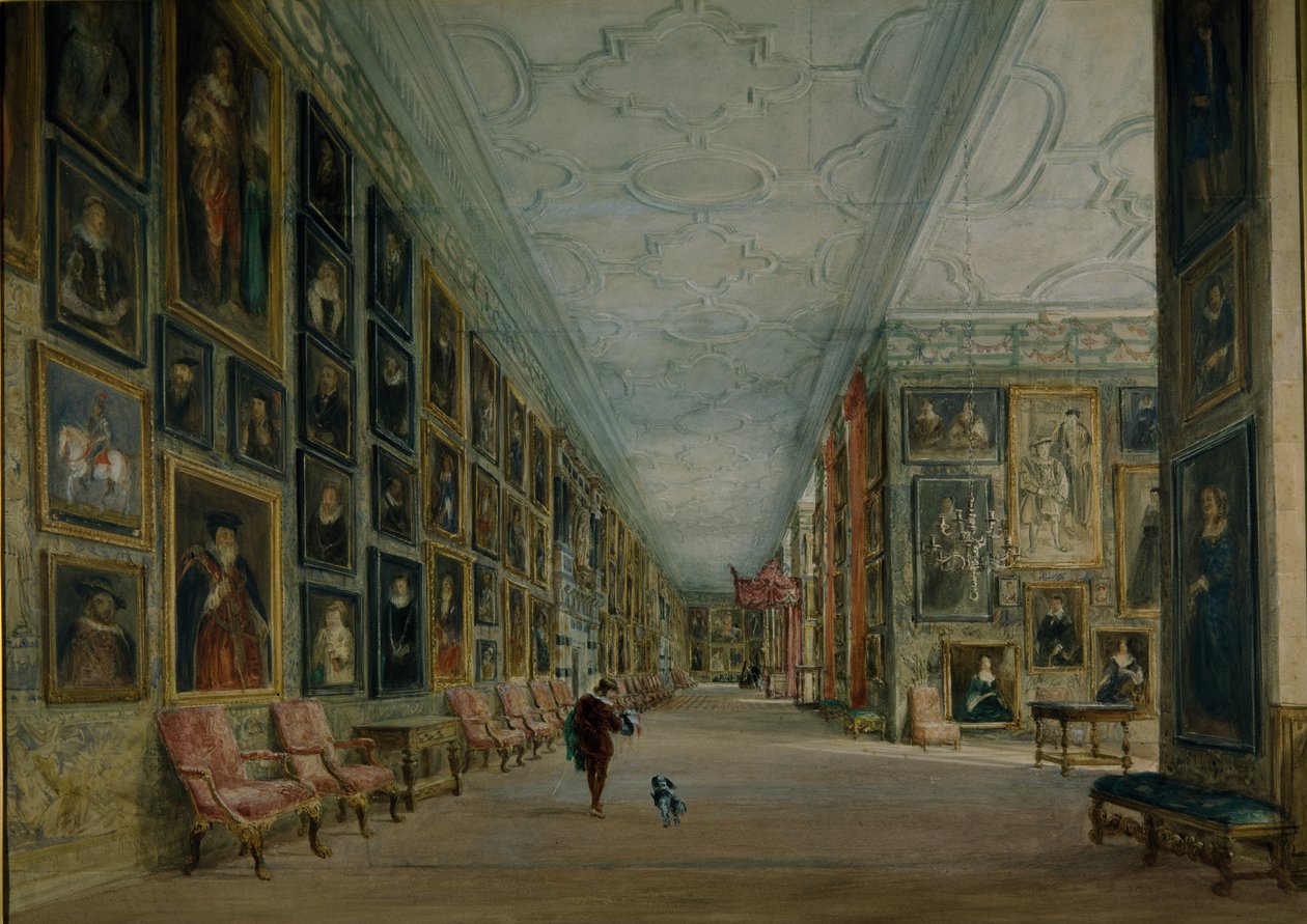 Die Lange Galerie, Hardwick von David Cox