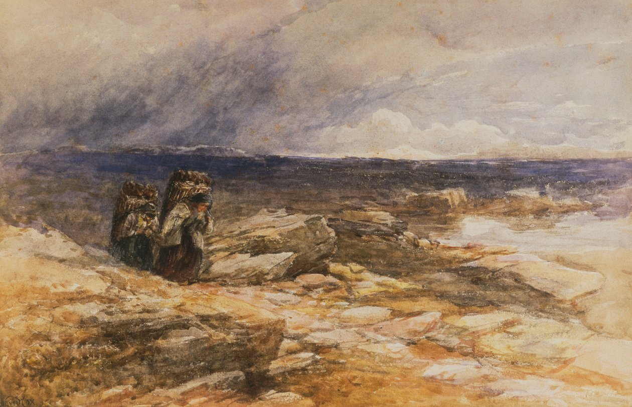Die Torfstecher bei Bettws-Y-Coed, Nordwales von David Cox