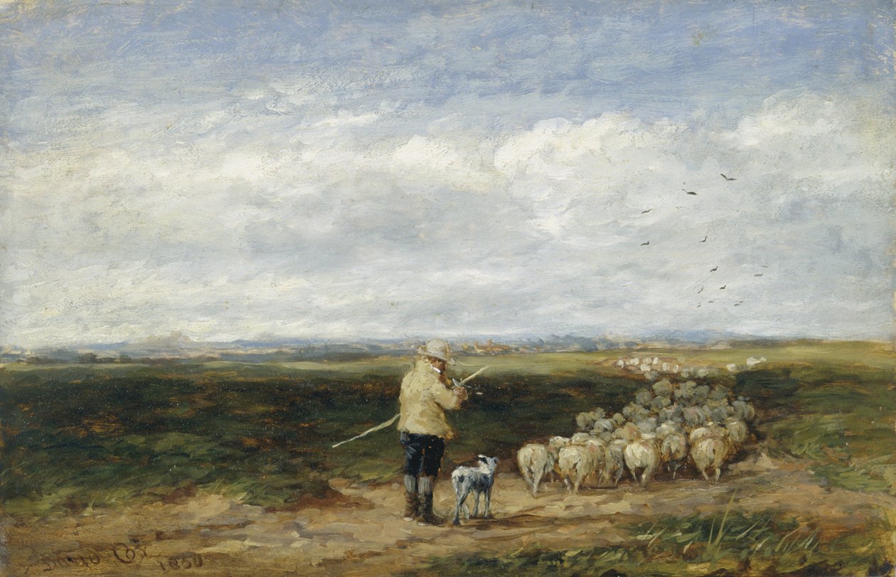 Der Hirte, Rückkehr der Herde von David Cox