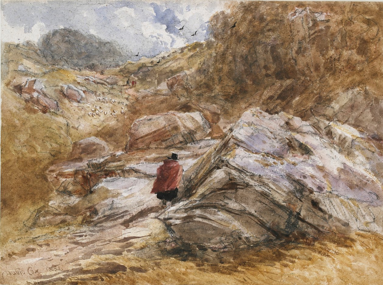 Gebirgspass bei Bettws-y-Coed von David Cox the elder