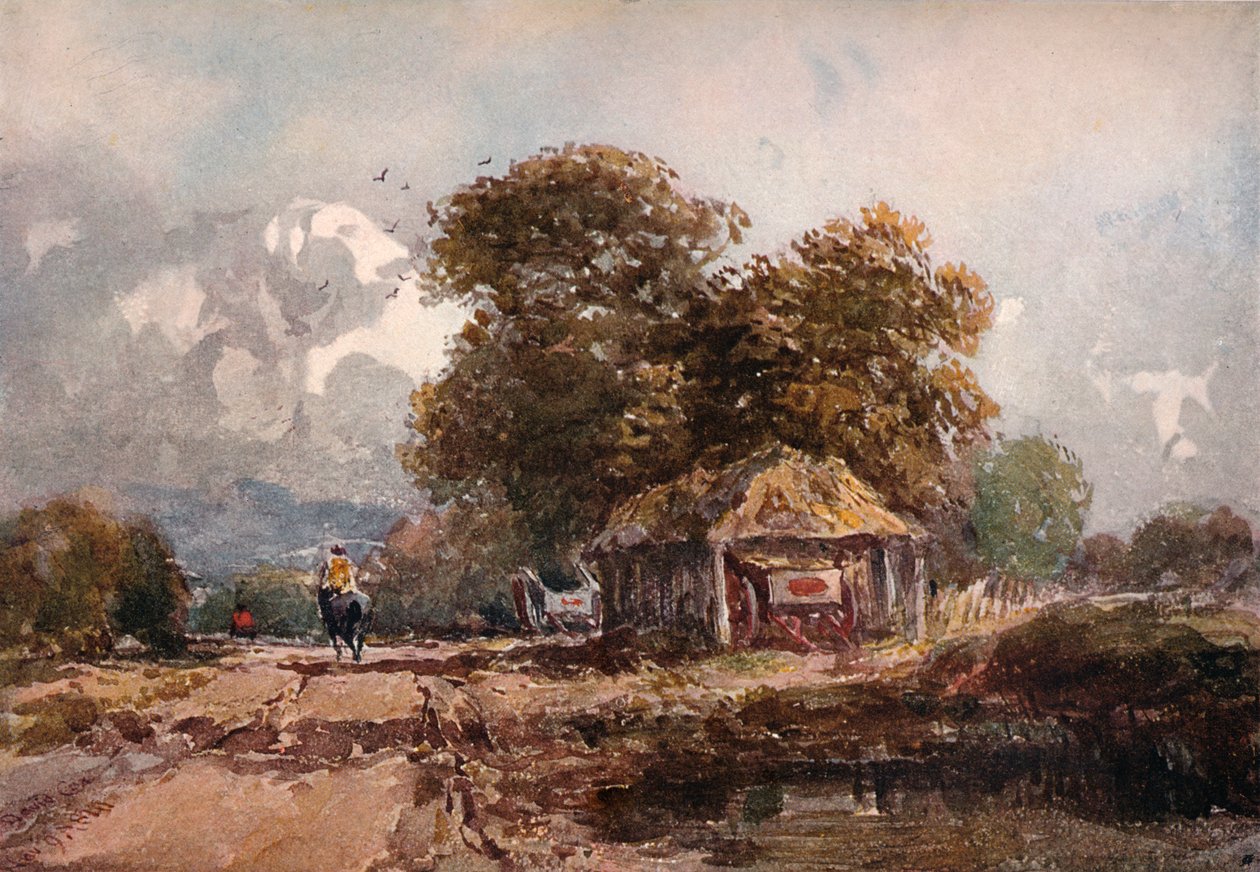 Der Karrenstall, 1841 von David Cox the elder