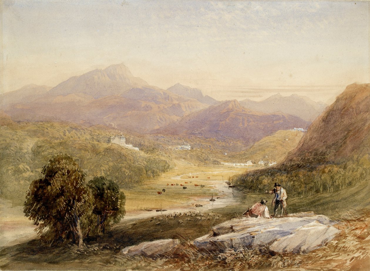 Das Tal von Ffestiniog, Merionethshire, 19. Jahrhundert von David Cox the elder
