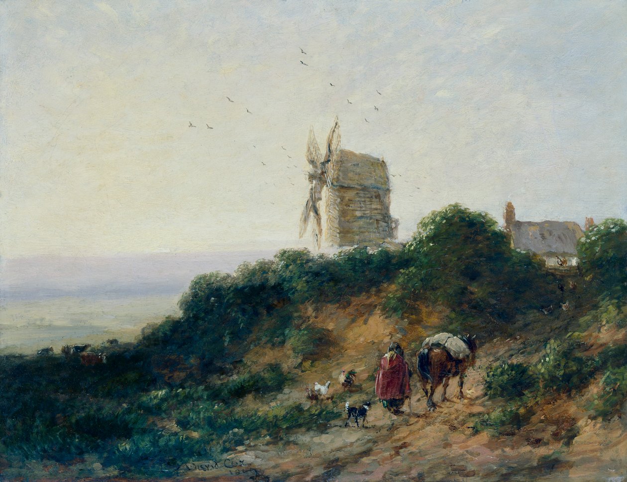 Der Weg zur Mühle, 1849 von David Cox the elder