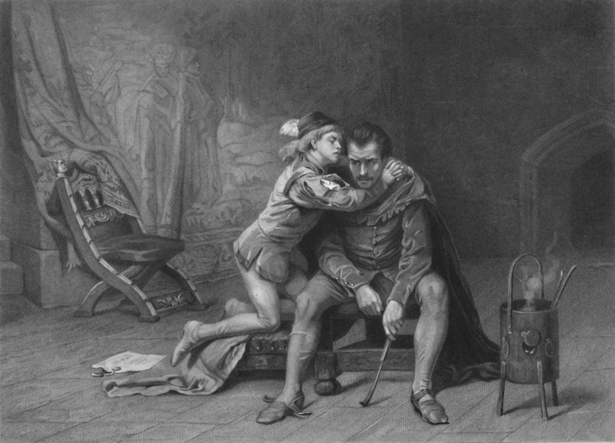 Prinz Arthur und Hubert König Johann, ca. 1870 von David Desvachez