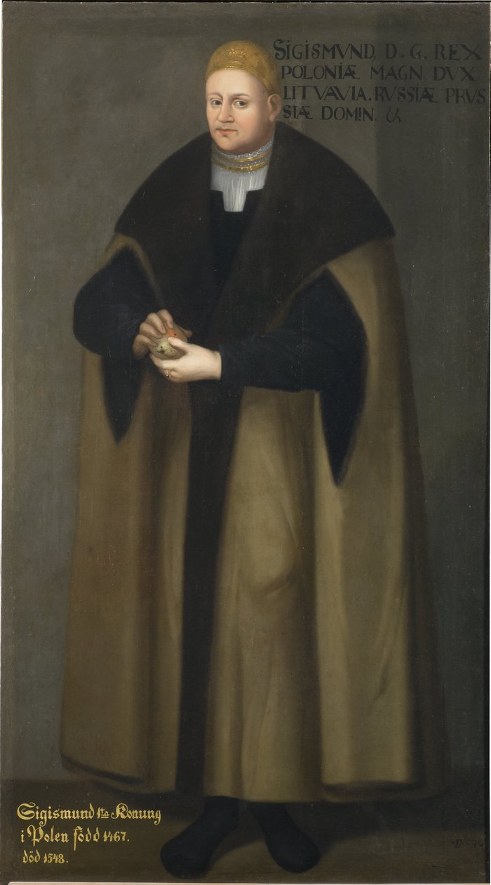 Porträt von Sigismund I. von Polen von David Frumerie