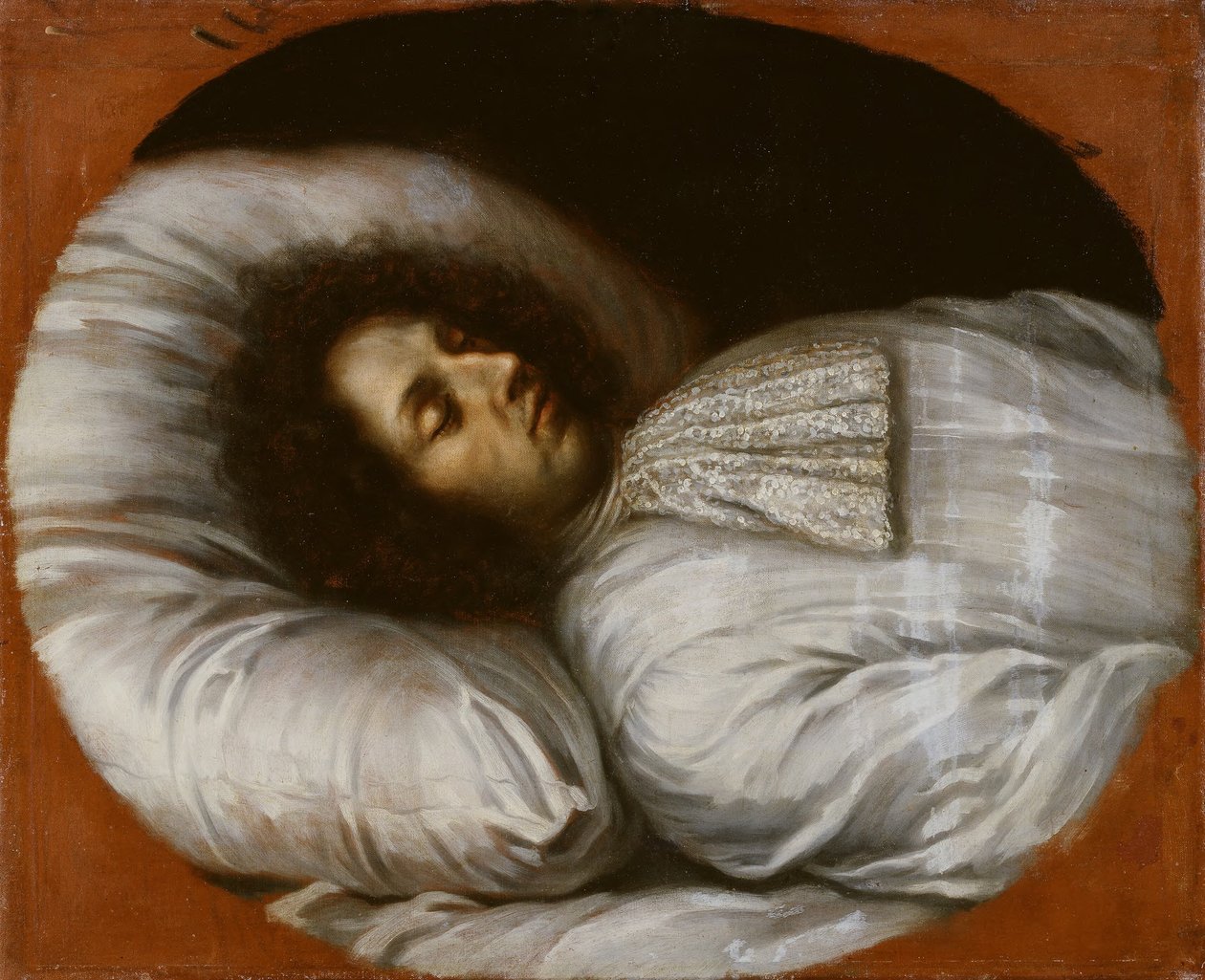 Karl XI. (1655–1697), König von Schweden, Pfalzgraf von Zweibrücken, auf seinem Sterbebett, 1697 von David Klöcker Ehrenstrahl