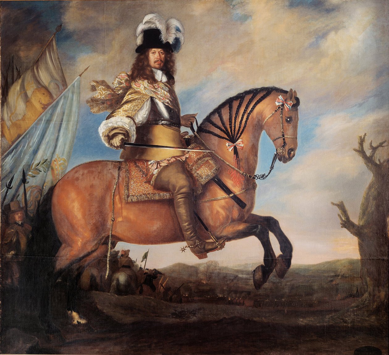 Porträt von Feldmarschall Carl Gustaf Wrangel 1613-1676 von David Klöcker Ehrenstrahl