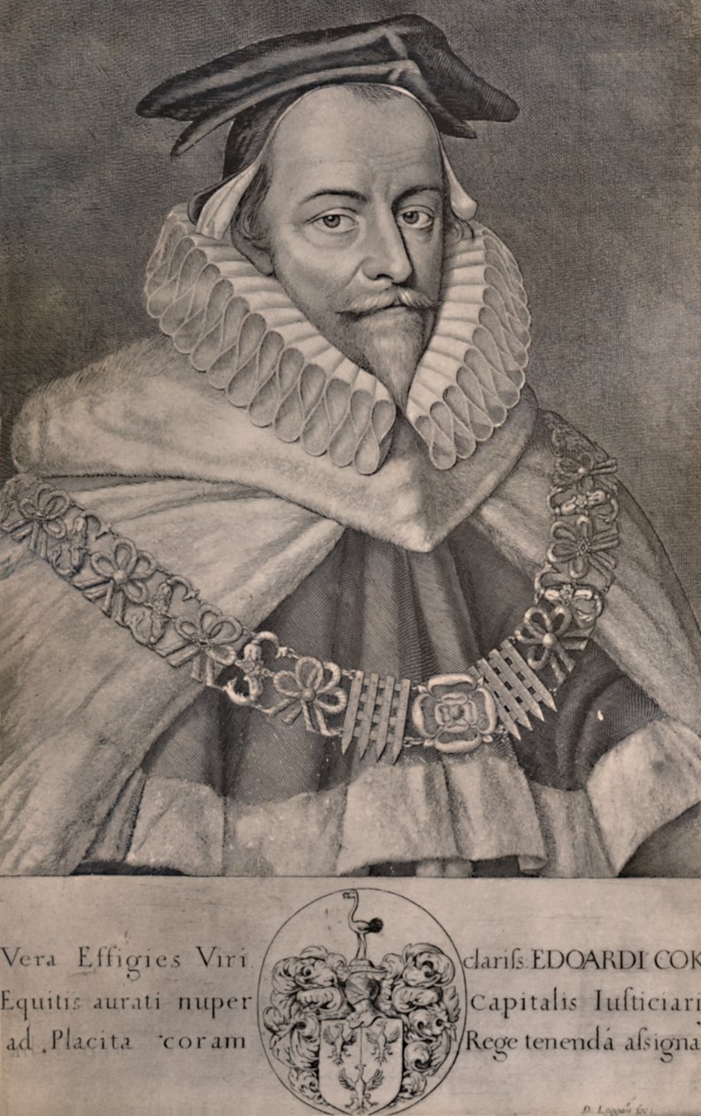 Sir Edward Coke, englischer Anwalt, Schriftsteller und Politiker von David Loggan