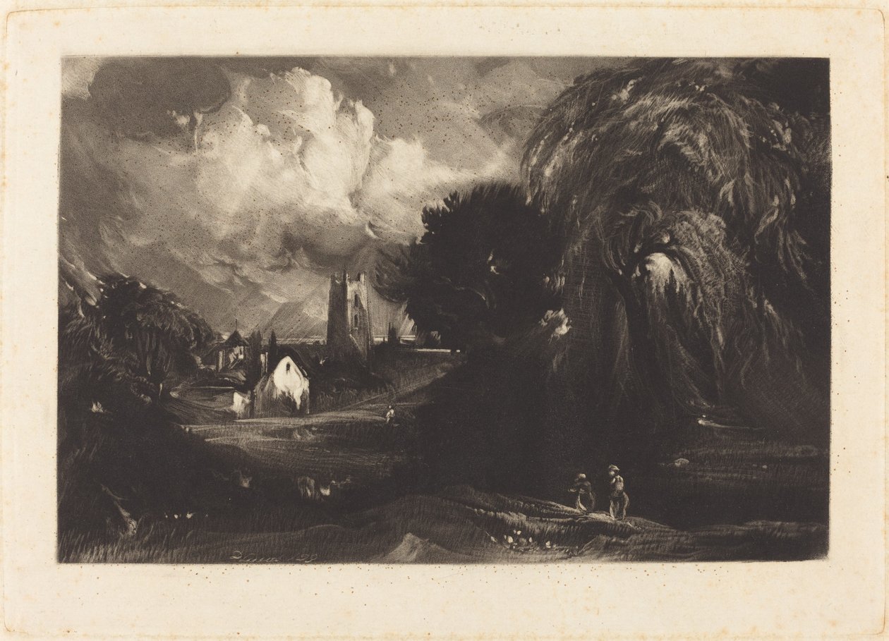 Stoke-by-Neyland von David Lucas after John Constable