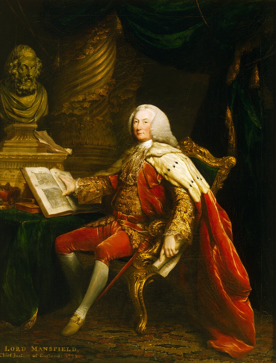Porträt von William Murray, 1. Earl of Mansfield von David Martin