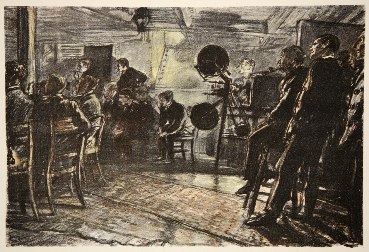 Das Kino auf einem Schlachtschiff, Illustration aus 