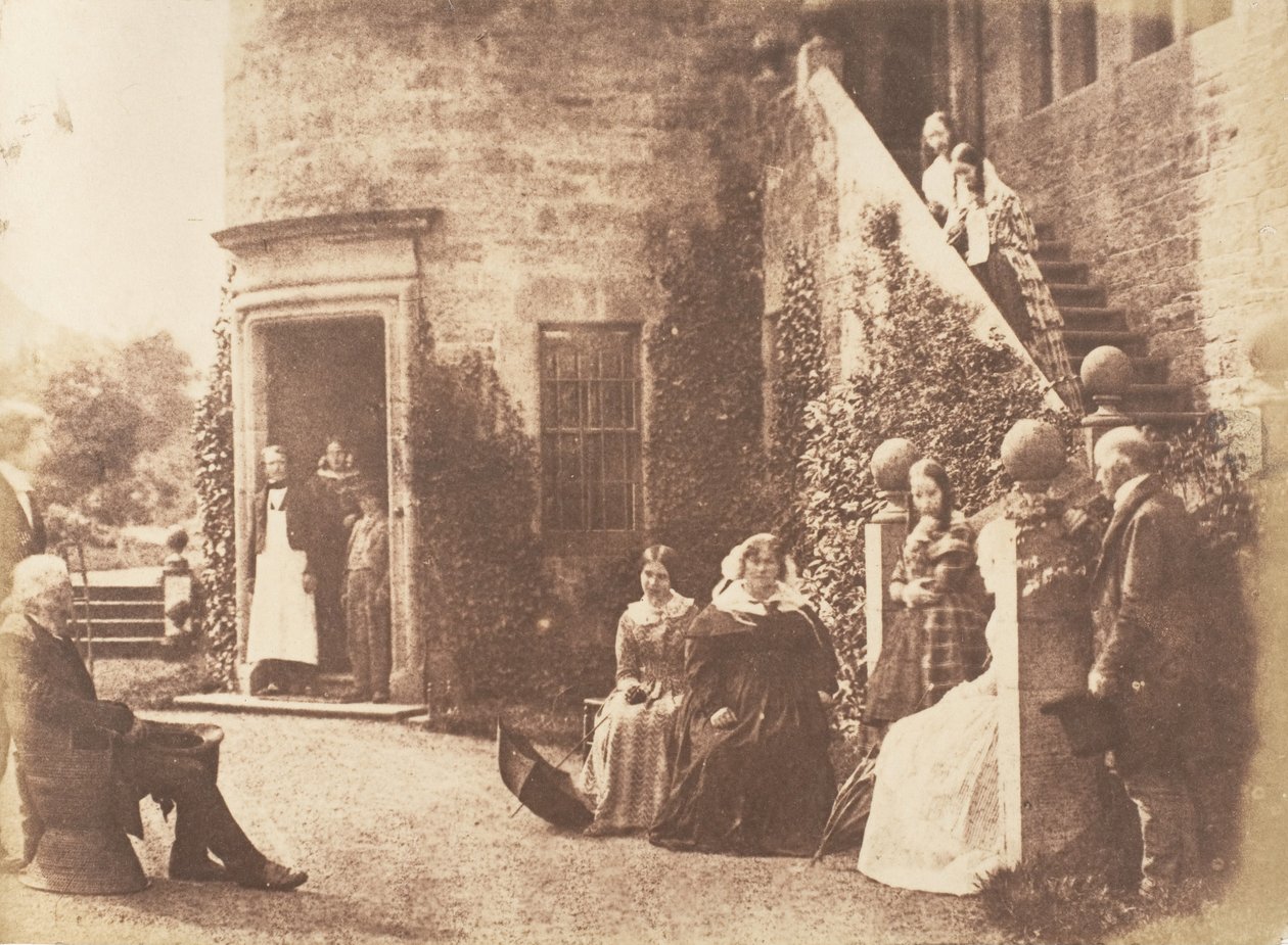 Bonaly Towers. Zuhause von Lord Cockburn, 1843-47. Schöpfer: David Octavius Hill, Robert Adamson, Hill & Adamson von Hill and Adamson